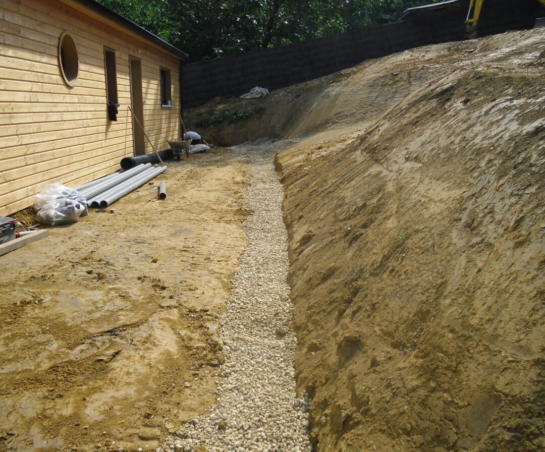 Drainage d’une habitation à flanc de côteau